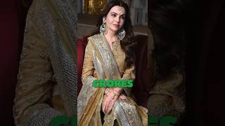 Nita Ambani’s Gold Ensemble Suit By Manish Malhotra  shorts shortsfeed nitaambani ytshorts [upl. by Casper]