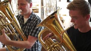 Robert Valk and son testing Miraphone Euphonium M5050 [upl. by Aznecniv207]