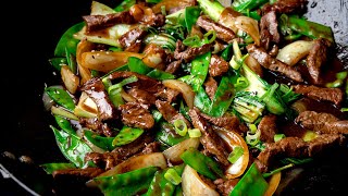 Super Quick amp Super Tasty Beef Stir Fry with Hoisin Sauce [upl. by Aremahs]