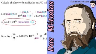 𝐌𝐎𝐋É𝐂𝐔𝐋𝐀𝐒 𝐘 𝐌𝐀𝐒𝐀 Cuantas 𝐦𝐨𝐥é𝐜𝐮𝐥𝐚𝐬 de H2S hay en 500 mg [upl. by Iam303]