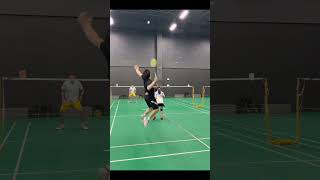 How to keep the best position when playing doubles in badminton badminton badmintonlovers [upl. by Lia]