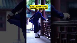 Teach you how to press your buttocks and legs kungfu health martialarts qigong [upl. by Eenhat]