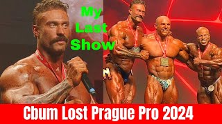 Cbum Lost Prague Pro 2024 amp Emotional Speech Good Bye😭 Martin WinShaun Clarida evls bodybuilding [upl. by Htir212]