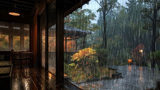 My fatigue disappears as the night rain falls in the garden  Rain Sounds For Sleeping Rain ASMR [upl. by Nodnorb648]