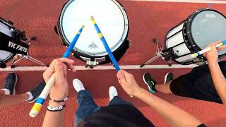 High School Football Game POV Snare Cam [upl. by Oswald]