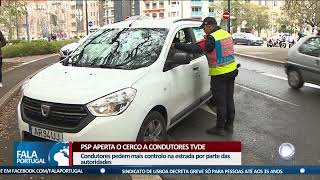 PSP aperta o cerco a condutores TVDE [upl. by Eirroc]