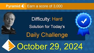 Microsoft Solitaire Collection Pyramid  Hard  October 29 2024 [upl. by Christel508]