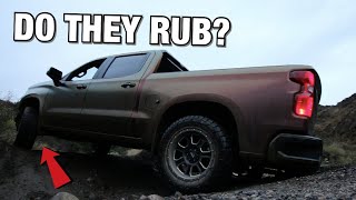 Does My Leveled Silverado On 34s Rub [upl. by Krahmer240]