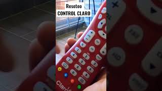 Como resetear el CONTROL CLARO  configuración y programación claro [upl. by Meir]