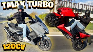 HO PROVATO IL T MAX TURBO da 120cv [upl. by Ahasuerus241]