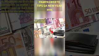 PAMPASWERTE SA NEW YEAR 2025  TIPS 4 MAGLAGAY NG IBAT IBANG CURRENCIES NG PERA SA WALLETnewyear [upl. by Anet]