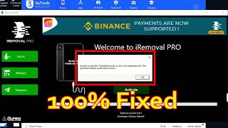 Unable to Load dll mobiledevice dll iRemoval Pro Driver Error Fix 100 frunlocker [upl. by Hrutkay213]