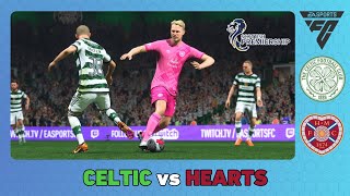 CELTIC vs HEARTS  Scottish Premiership 202425 [upl. by Oicnevuj]