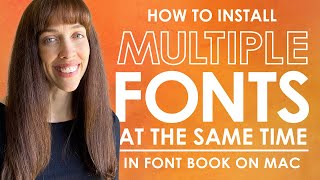 How to Install Multiple Fonts at Once in Font Book on a Mac [upl. by Mobley]