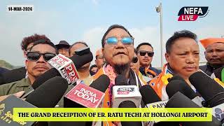 THE GRAND RECEIPTION OF ER RATU TECHI AT HOLLONGI AIRPORT [upl. by Ssalguod171]