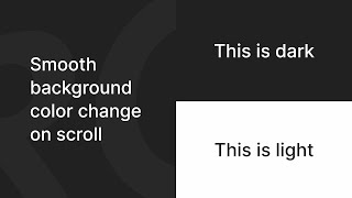 Background Color Change on Scroll in Webflow  Quick Tip [upl. by Ylerebmik]