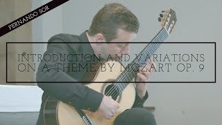 Introduction and Variations on a Theme by Mozart  Fernando Sor played by Sanel Redžić [upl. by Garmaise]