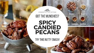 The best SPICY CANDIED PECANS  Ready in 15 [upl. by Dodge]