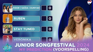 🇳🇱 Junior Songfestival 2024  MY PREDICTION  MIJN VOORSPELLING [upl. by Careaga]