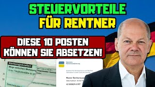 ⚡️Steuervorteile für Rentner Diese 10 Posten können Sie absetzen [upl. by Jamnes953]