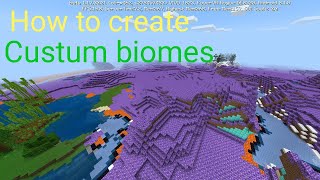 How to create biomes in addons maker for minecraft [upl. by Crellen]