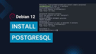 How to Install PostgreSQL on Debian 12 Bookworm [upl. by Yonina]