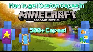 How To Get Custom Capes In Minecraft Bedrock Edition Windows 10 amp 11 116  120 [upl. by Anniken]