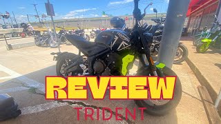 2024 Triumph Trident RIde amp Review [upl. by Aniroz]