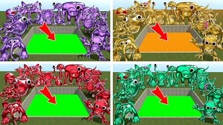 KICKING ALL AMETHYST RUBY EMERALD and GOLDEN GARTEN OF BANBAN VS TOXIC and LAVA HOLE  Garrys Mod [upl. by Rorry]