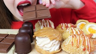 ASMR BEST FOODS  CHOCOLATE KISSES PROFITEROLE CORN DOGS Eating Sounds No Talking [upl. by Powell956]