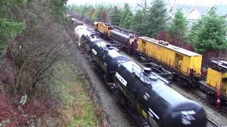 Huge amp Lashup CN M354 East Mixed At Fort Langley BC 16 [upl. by Hanahs926]