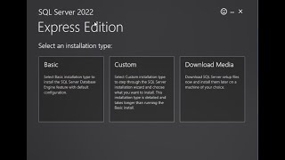 Install SQL Server Express 2022 windows [upl. by Kared]