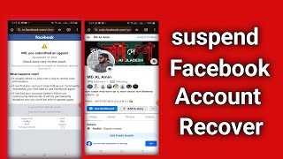 Suspend Facebook Account Recovery 2024 Update [upl. by Cid]