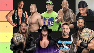 RANKING THE GREATEST WWE SUPERSTARS OF ALL TIME WWE TIERLIST [upl. by Akelam]