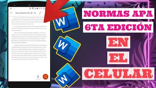 NORMAS APA 6ta sexta EDICIÓN en el CELULAR TUTORIAL [upl. by Analra763]