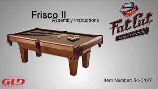 How To Fat Cat Frisco II Billiard Table Assembly Instructions [upl. by Merell]