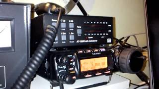 Yaesu FT857D with LDG AT100ProII Autotuner [upl. by Roy962]