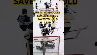 Goalie Makes Two Great Saves To Hold The Lead  U16 IceDogs 30 Tsourakis hockey [upl. by Nadler]