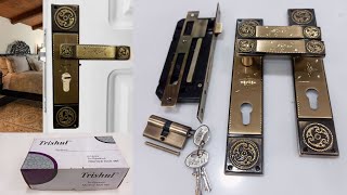 Main Door Lock Unboxing Brass Pin Cylindrical Mortice Lock Set  Lock Body amp Cylinder With 3 Keys [upl. by Nova238]