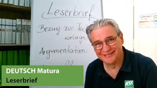 Wie schreibt man einen Leserbrief  Deutsch Matura [upl. by Meesaw]