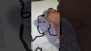 DRAWING LIL PEEP INTO A CARTOON CHARACTER lilpeep art artist draw drawing cartoon [upl. by Immak656]