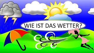 Das Wetter amp Wettervorhersage  Deutsch lernen The weather in German [upl. by Zoi492]