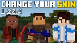 How To Change Your Skin in Minecraft 1204 Java Edition [upl. by Ahsaek]