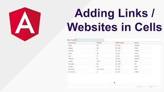 Adding links or websites in Angular AG Grid cells [upl. by Salmon915]