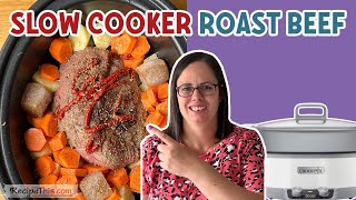 Slow Cooker Roast Beef how to make roast beef in the crockpot [upl. by Ame]