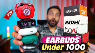 Top 5 Earbuds Under 1000  Best 5 tws Under 1000  Under 1k Earbuds [upl. by Tedie]