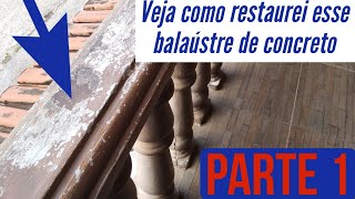 Como pintar balaústre de concreto  passo a passo  parte 1 [upl. by Barboza]