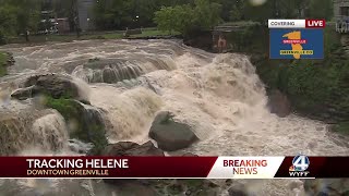 6 pm Hurricane Helene impacts in Greenville County [upl. by Griffiths]