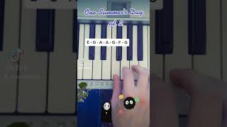 One Summers Day  Spirited Away  Easy Piano Tutorial  Pt 2 [upl. by Etiragram]