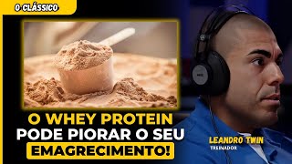 LEANDRO TWIN EXPLICA o USO de WHEY PROTEIN para EMAGRECER [upl. by Kenwee]